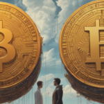 cover image of bitcoin halving 2024 INTO 2 bitcoin coins