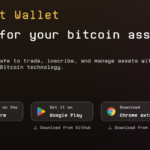 screenshot showing availability of unisat wallet on Apple and google play and chrome web store