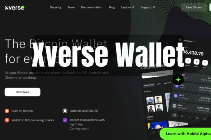 screenshot of Xverse Wallet website interface